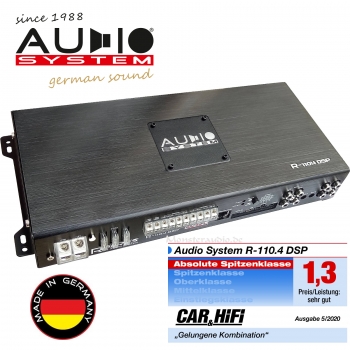 Audio System R-110.4 DSP digitaler 4-Kanal-Verstärker mit 8-Kanal Soundprozessor DSP R110.4DSP